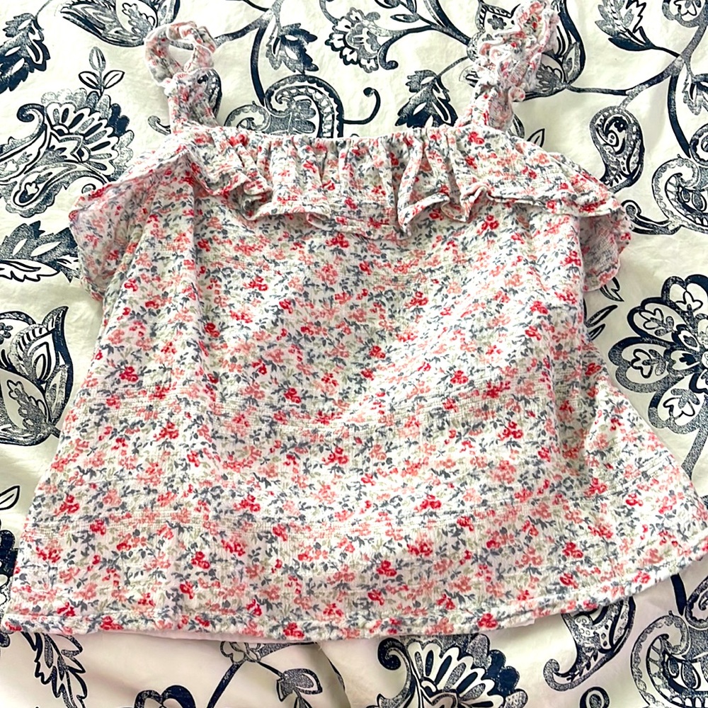 Abercrombie kids 9/10 floral blouse